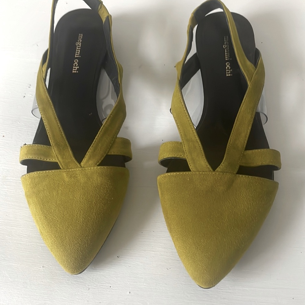Megumi Ochi Adorable suede sling back flats